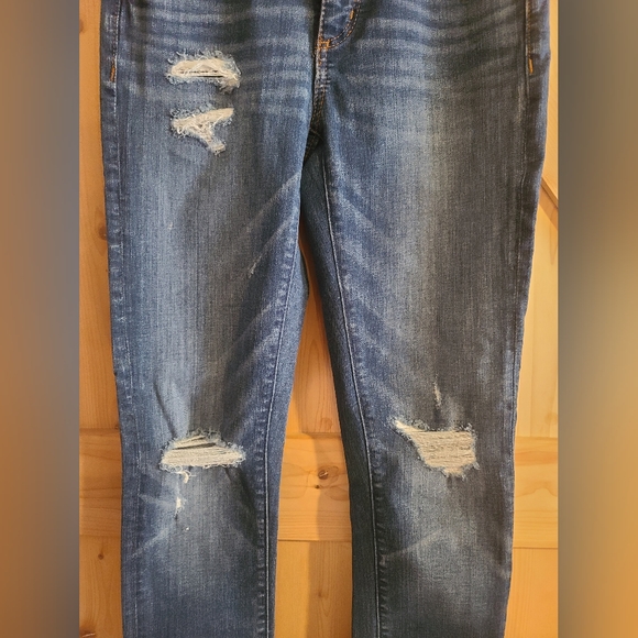 Loft Distressed Skinny Jeans - Picture 2 of 9